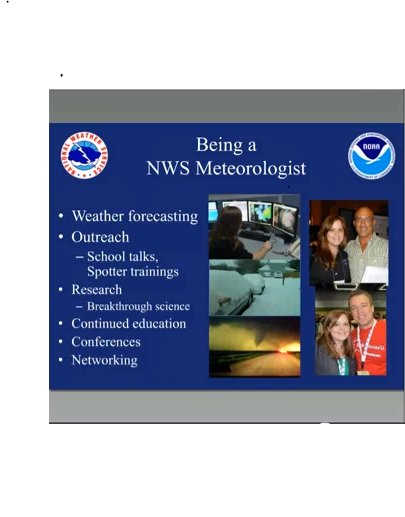 Screencapture from Career Speaker Sandy Lacourte